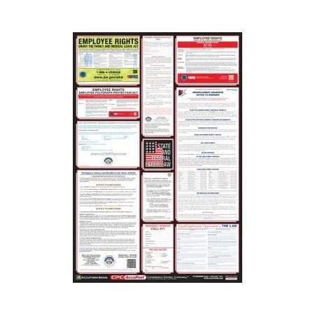 Accuform OSHA SAFETY POSTER COMBO STATE, PPG300UT PPG300UT